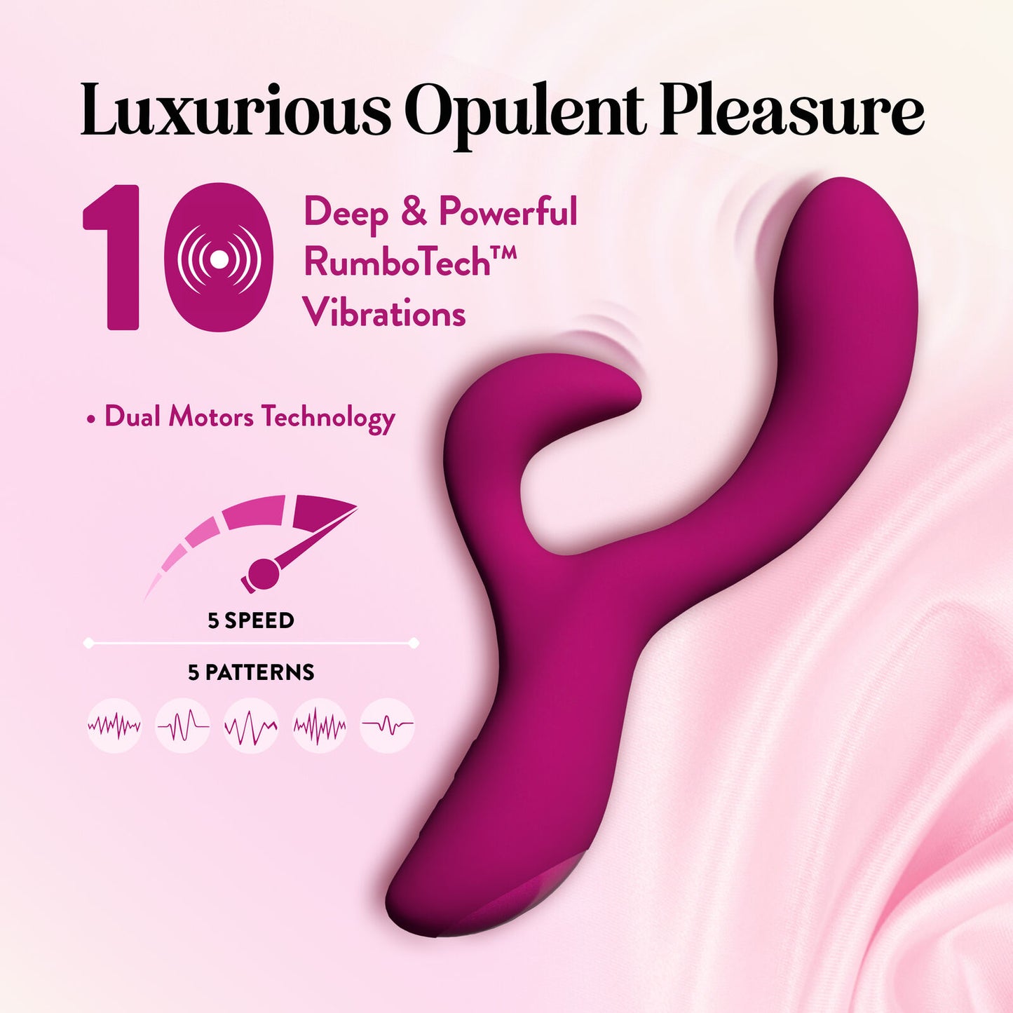 Quinn Rechargeable Silicone Rabbit Vibrator