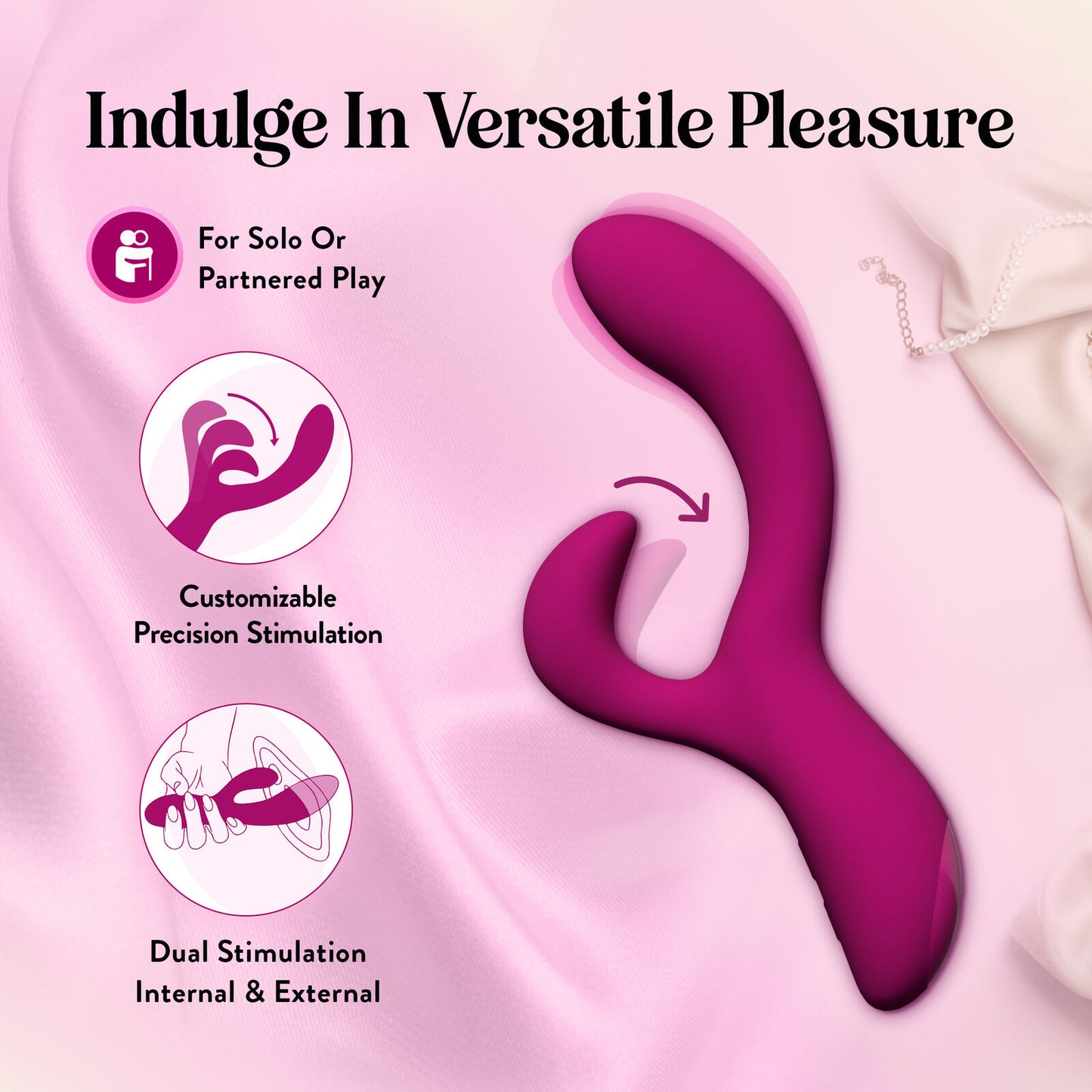 Quinn Rechargeable Silicone Rabbit Vibrator