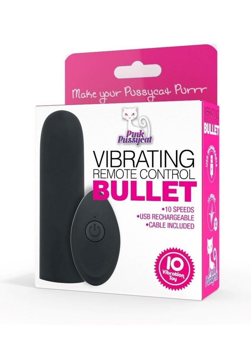 Pink Pussycat Rechargeable Bullet with Remote Control